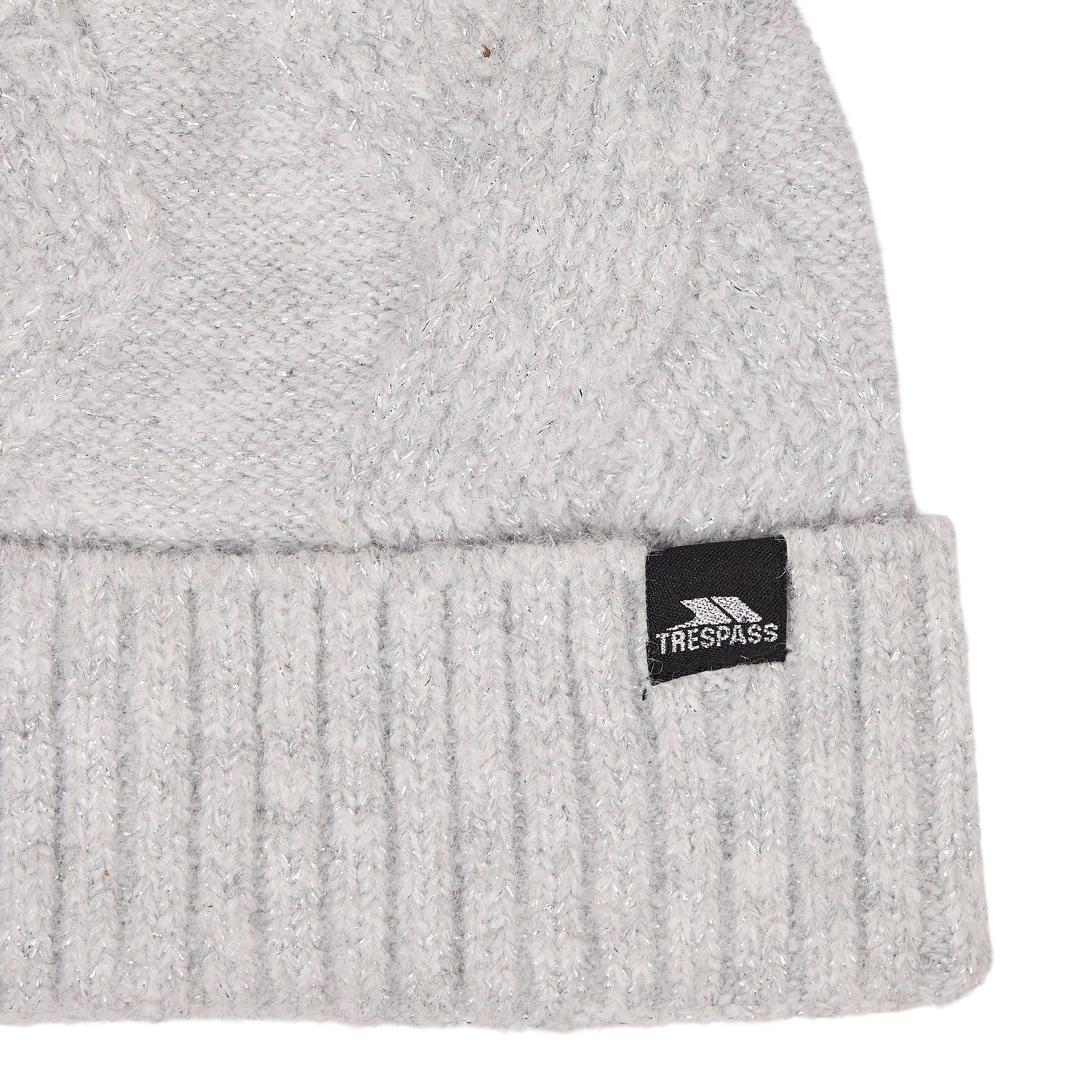 Grey Marl - Side - Trespass Womens-Ladies Jalen Knitted Beanie