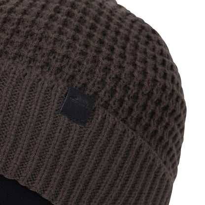 Charcoal - Side - Trespass Mens Norry Beanie
