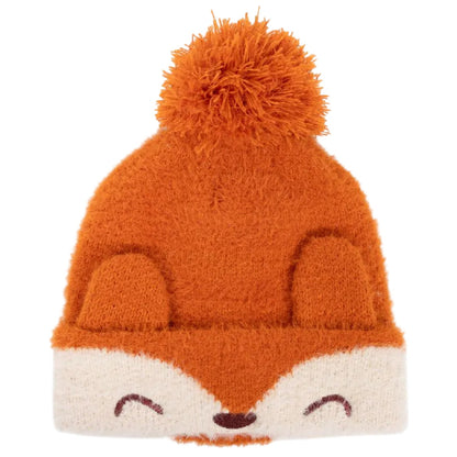 Orange - Front - Trespass Childrens-Kids Mr Foy Beanie