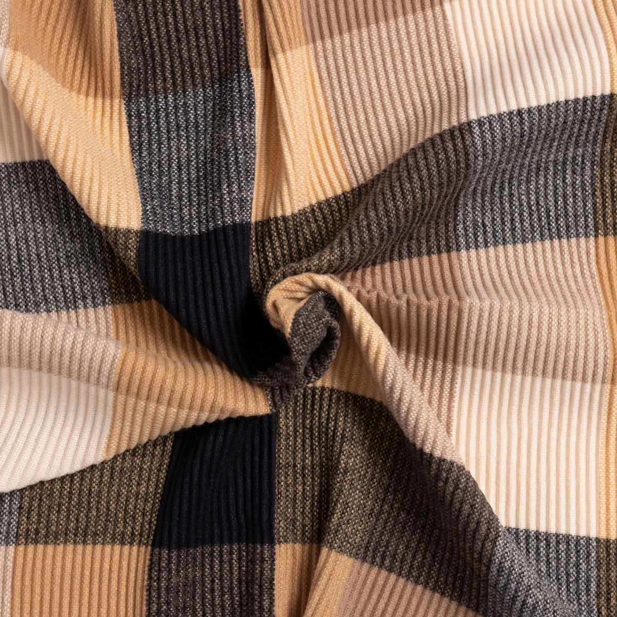 Beige - Side - Trespass Womens-Ladies Claris Checked Scarf