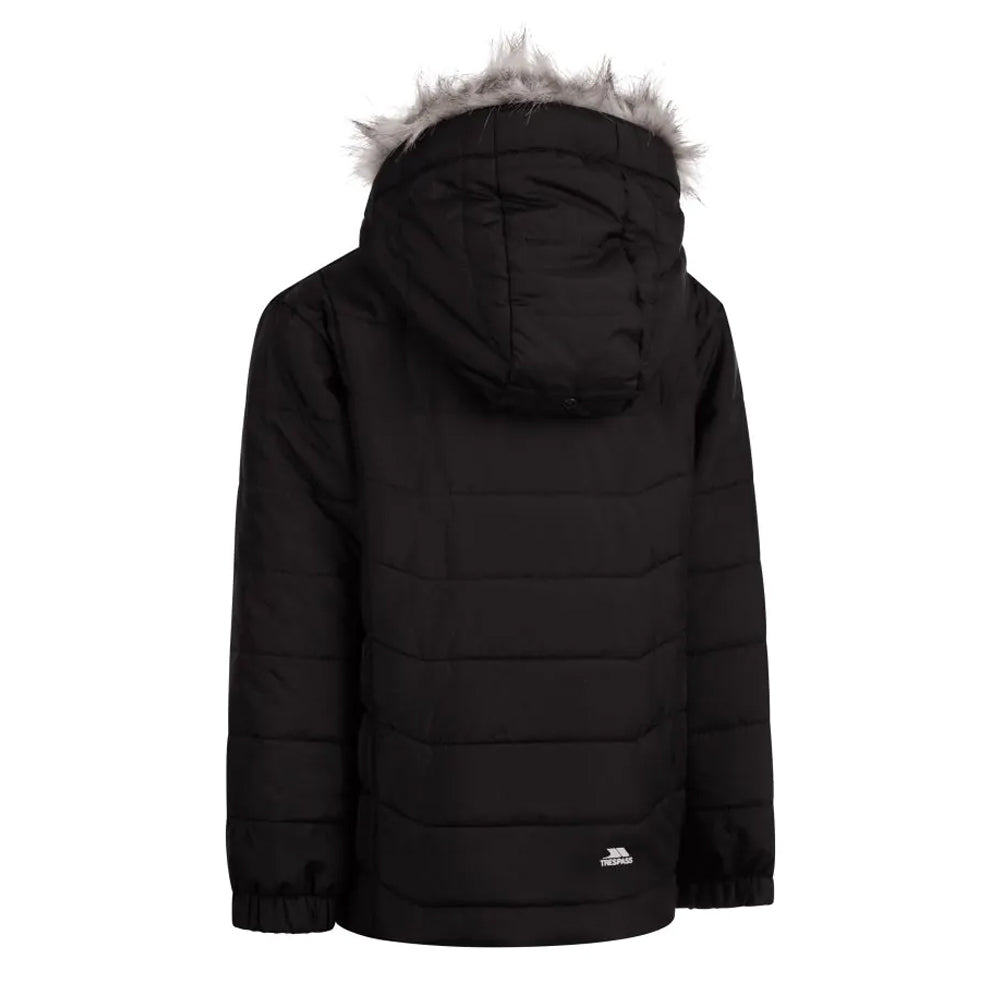 Black - Back - Trespass Boys Belcrest Padded Jacket