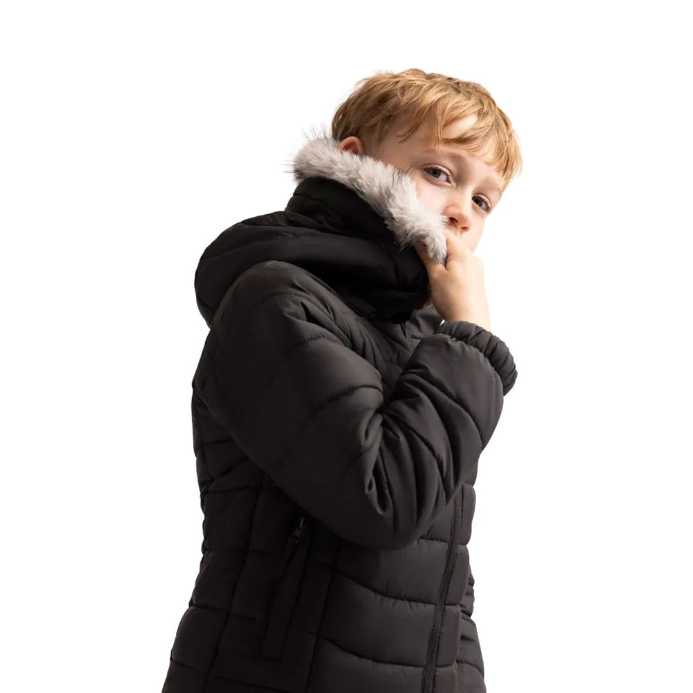 Black - Side - Trespass Boys Belcrest Padded Jacket