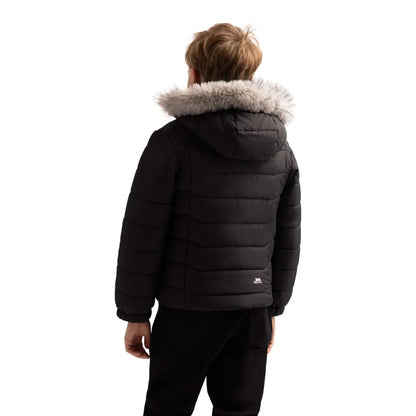 Black - Pack Shot - Trespass Boys Belcrest Padded Jacket