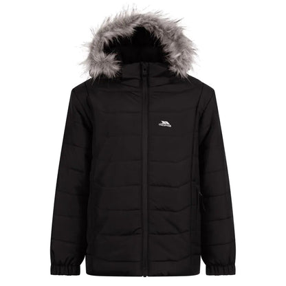 Black - Front - Trespass Boys Belcrest Padded Jacket