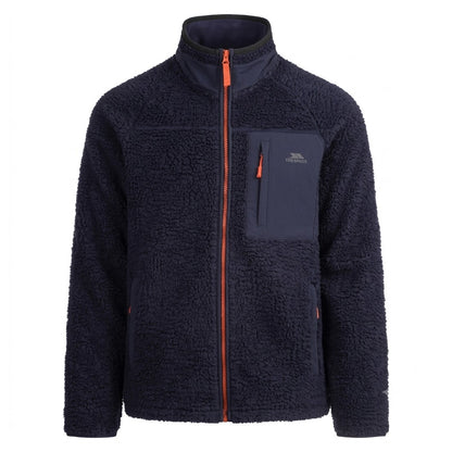 Navy - Front - Trespass Mens Brookes AT400 Fleece Top