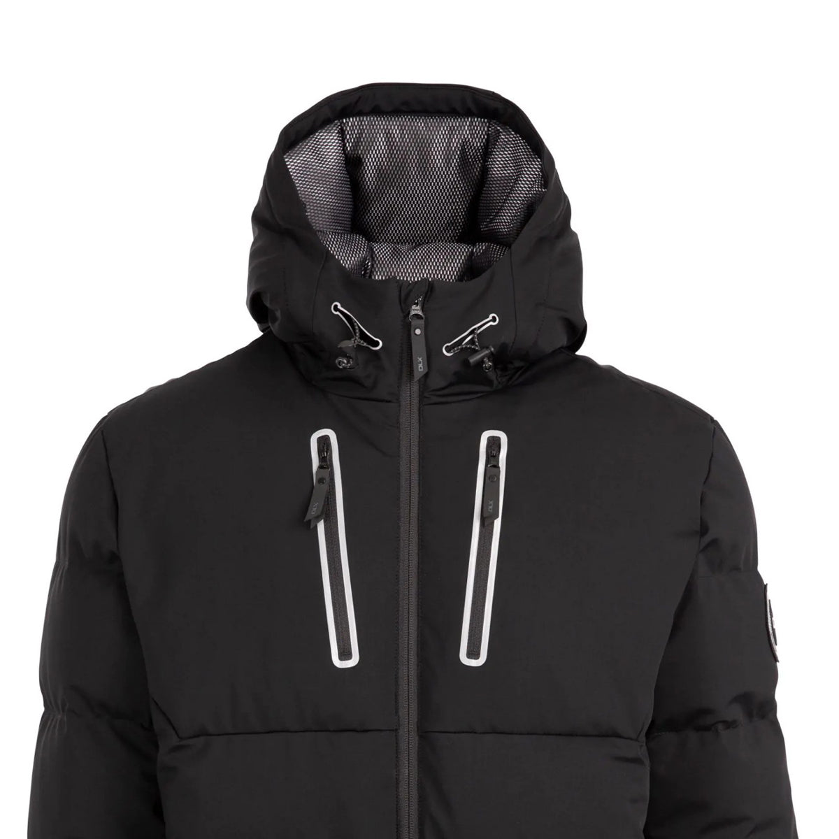 Black - Side - Trespass Mens Thompson DLX Down Jacket