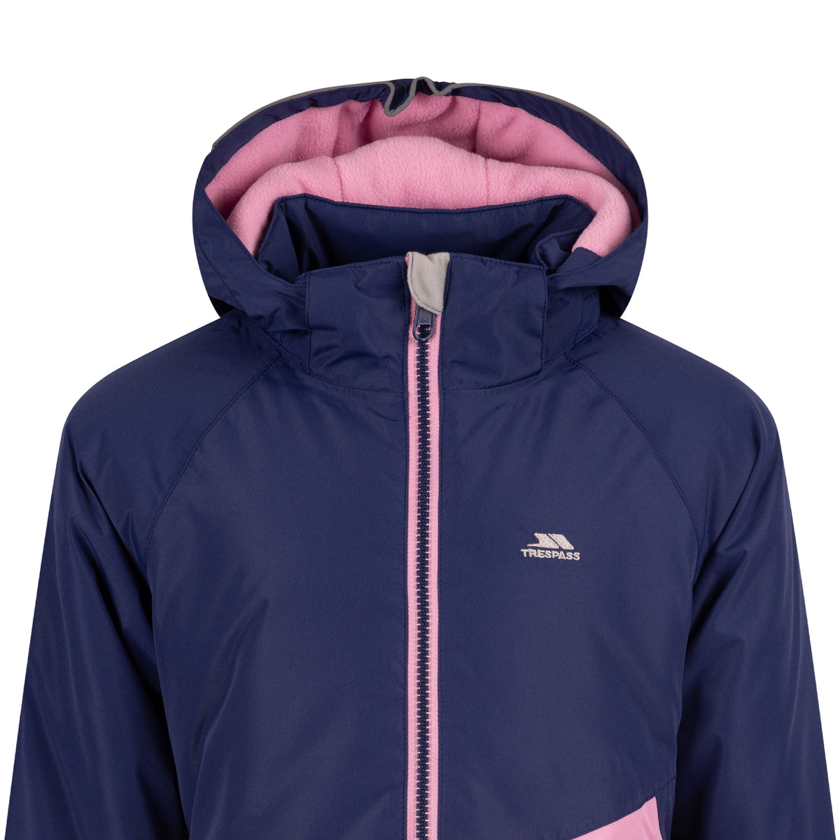 Sapphire Blue - Side - Trespass Girls Ottile Padded Waterproof Jacket