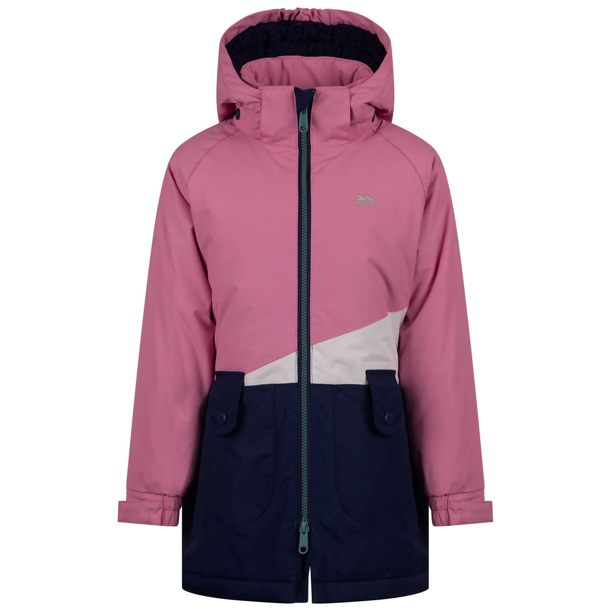 Pink - Front - Trespass Girls Bligh Jacket
