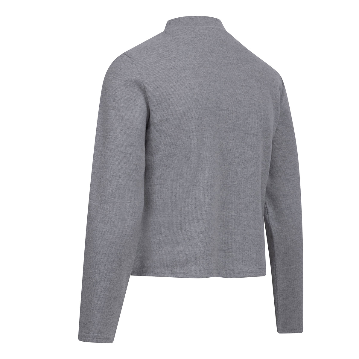 Grey Marl - Back - Trespass Womens-Ladies Lizanna Knitted Mock Neck Top