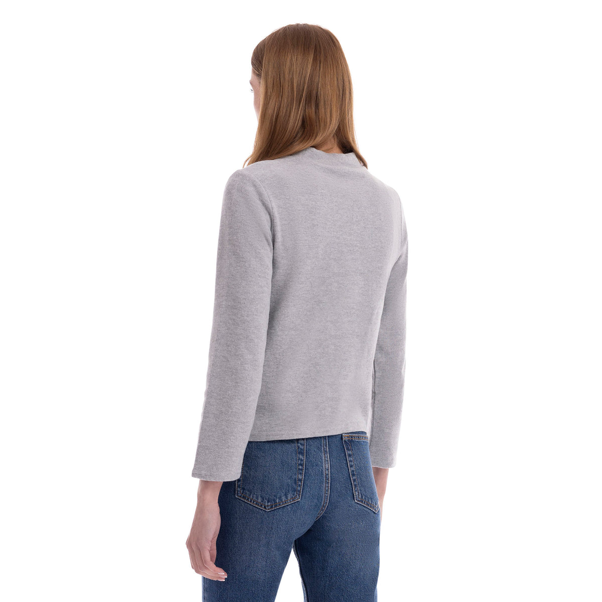 Grey Marl - Lifestyle - Trespass Womens-Ladies Lizanna Knitted Mock Neck Top