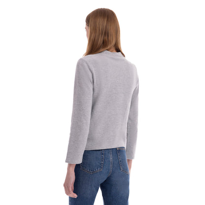 Grey Marl - Lifestyle - Trespass Womens-Ladies Lizanna Knitted Mock Neck Top