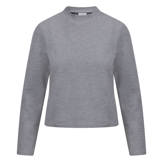 Grey Marl - Front - Trespass Womens-Ladies Lizanna Knitted Mock Neck Top