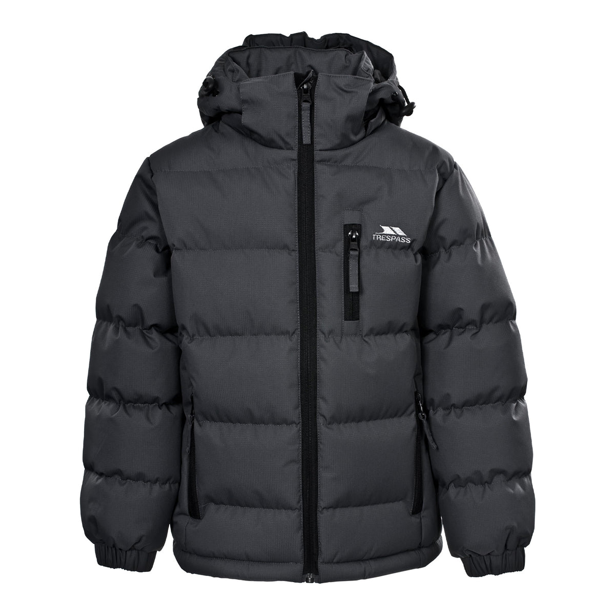 Flint - Front - Trespass Boys Tuff Padded Jacket