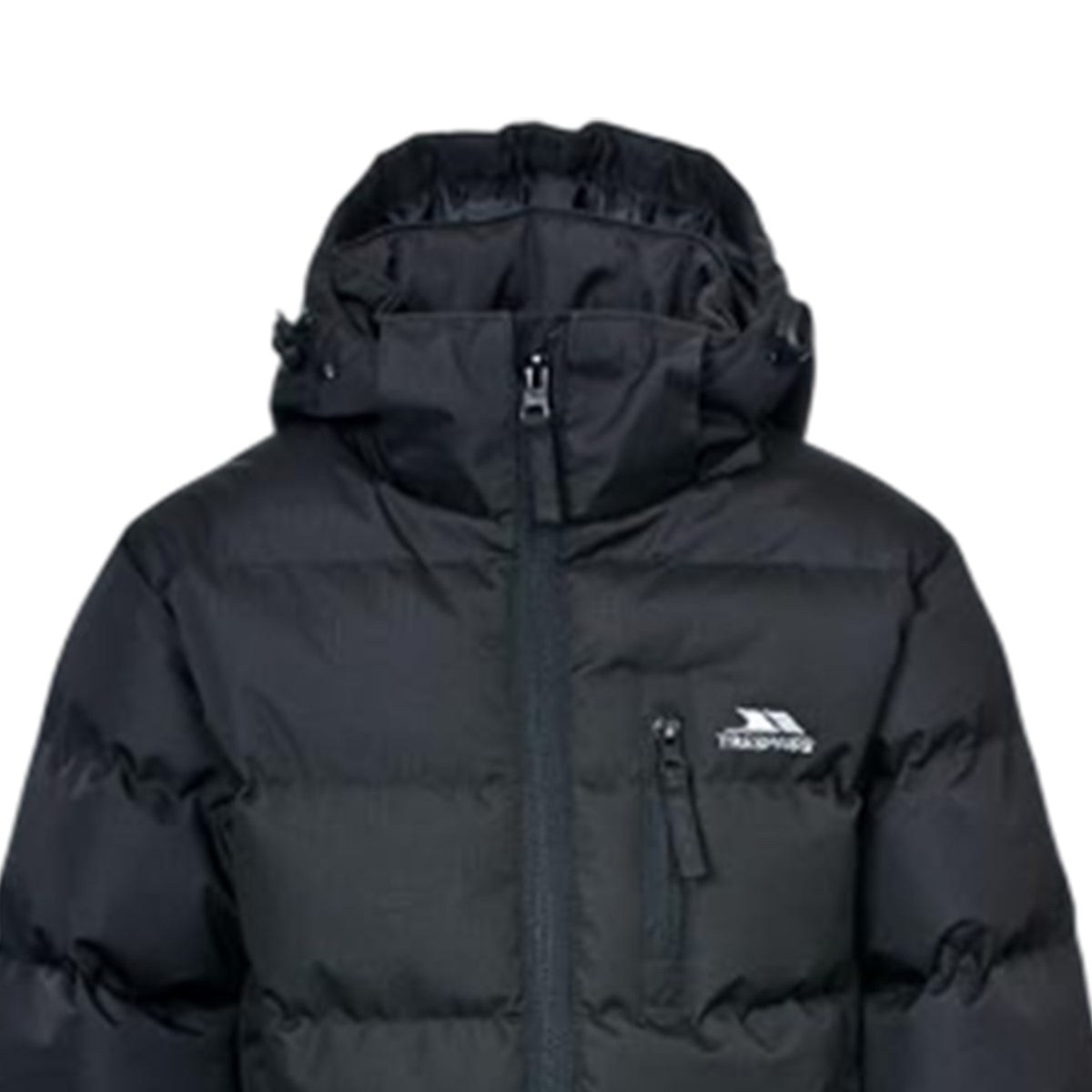 Black - Side - Trespass Boys Tuff Padded Jacket