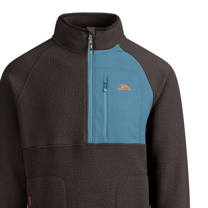 Charcoal - Side - Trespass Mens North AT200 Fleece Top