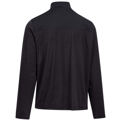 Charcoal Marl - Back - Trespass Mens Lawrie DLX Quarter Zip Track Top