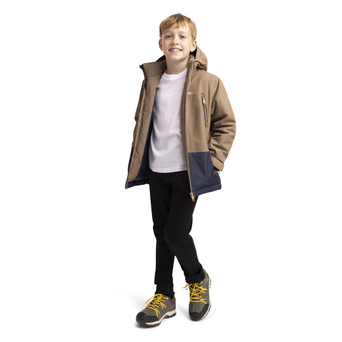 Brownie - Side - Trespass Boys Franzz Padded Waterproof Jacket