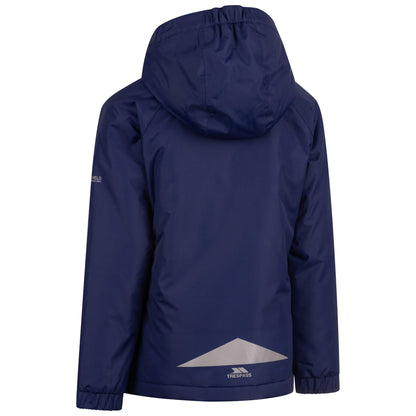 Sapphire Blue - Back - Trespass Girls Rossa Padded Waterproof Jacket