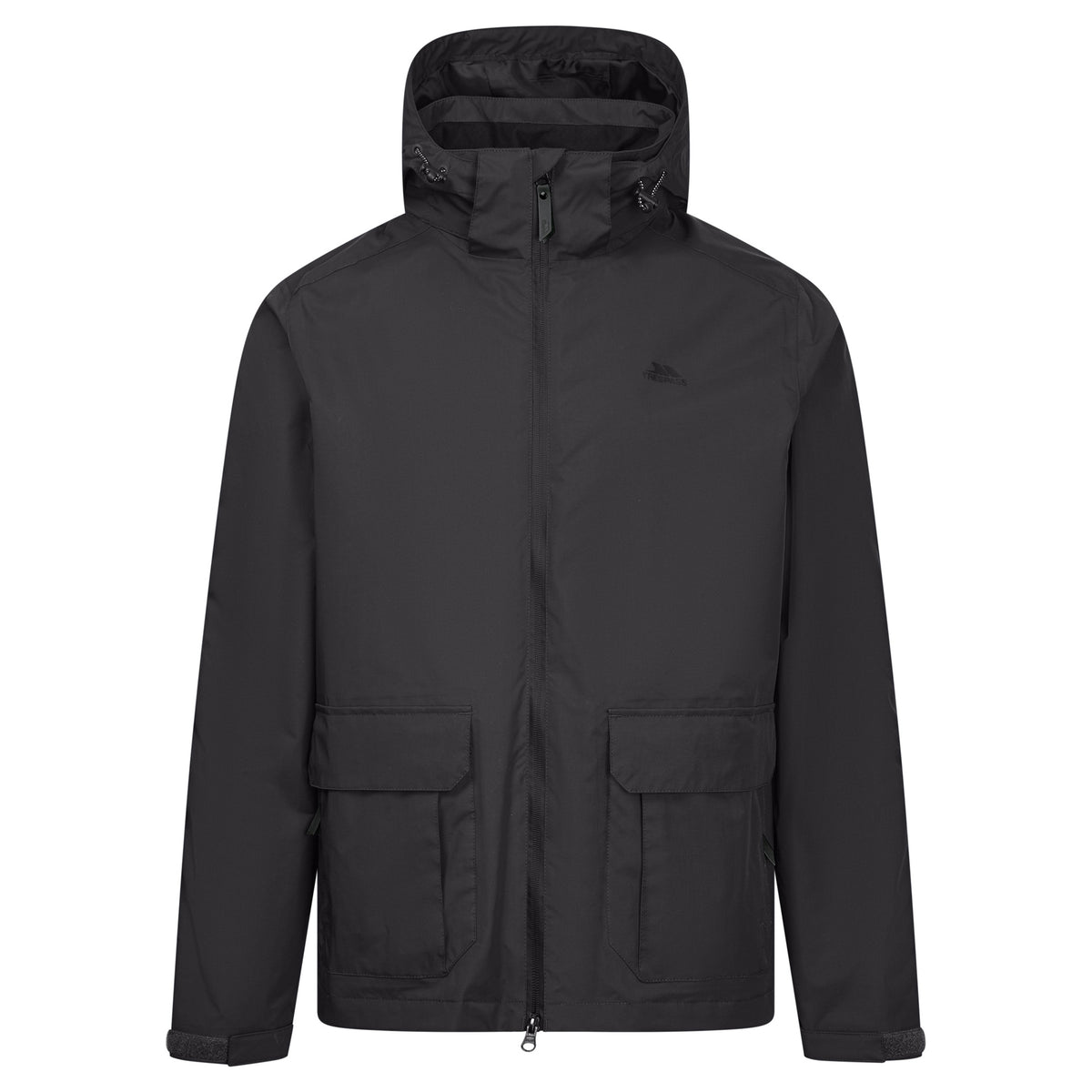 Dark Grey - Front - Trespass Mens Fyfinn Padded Waterproof Jacket