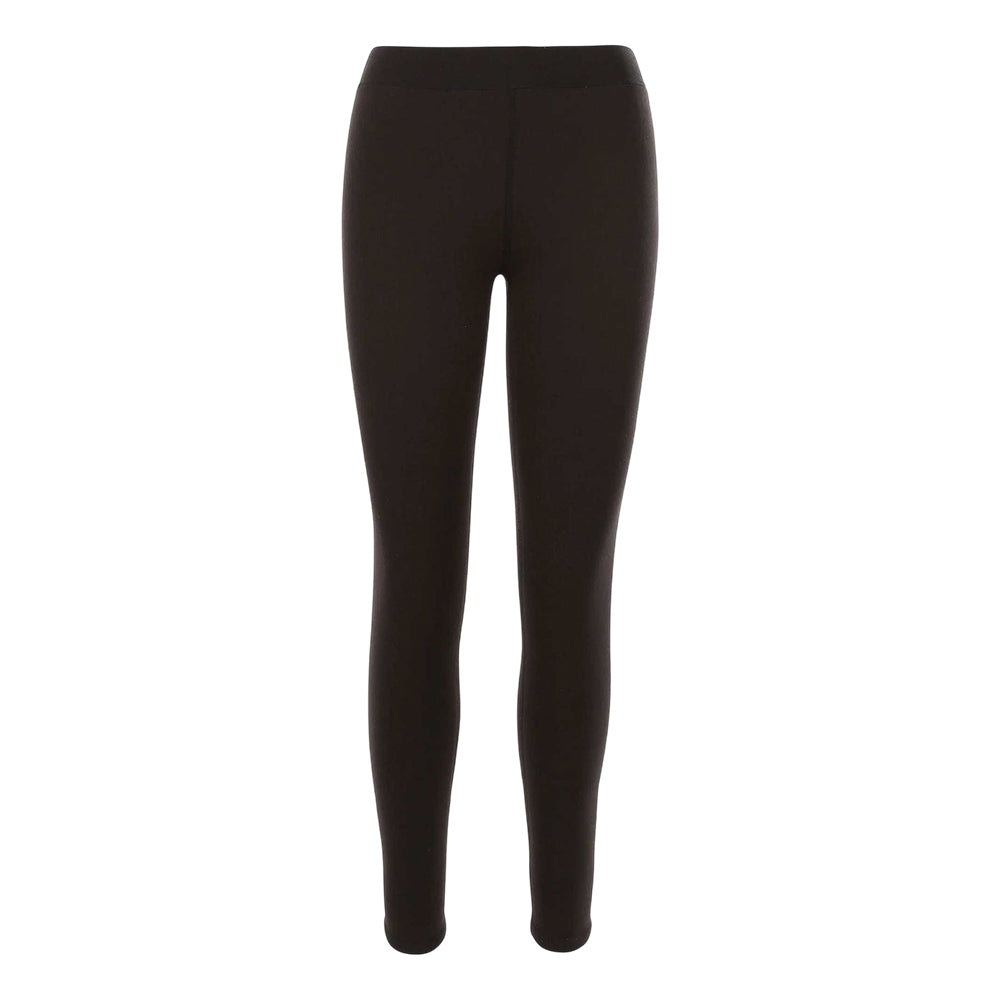 Black - Front - Trespass Womens-Ladies Fuzzy Sherpa Lined Leggings