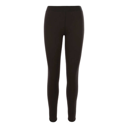 Black - Front - Trespass Womens-Ladies Fuzzy Sherpa Lined Leggings
