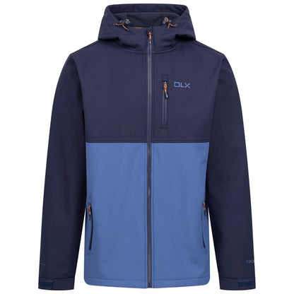 Navy - Front - Trespass Mens Flanagan DLX Soft Shell Jacket