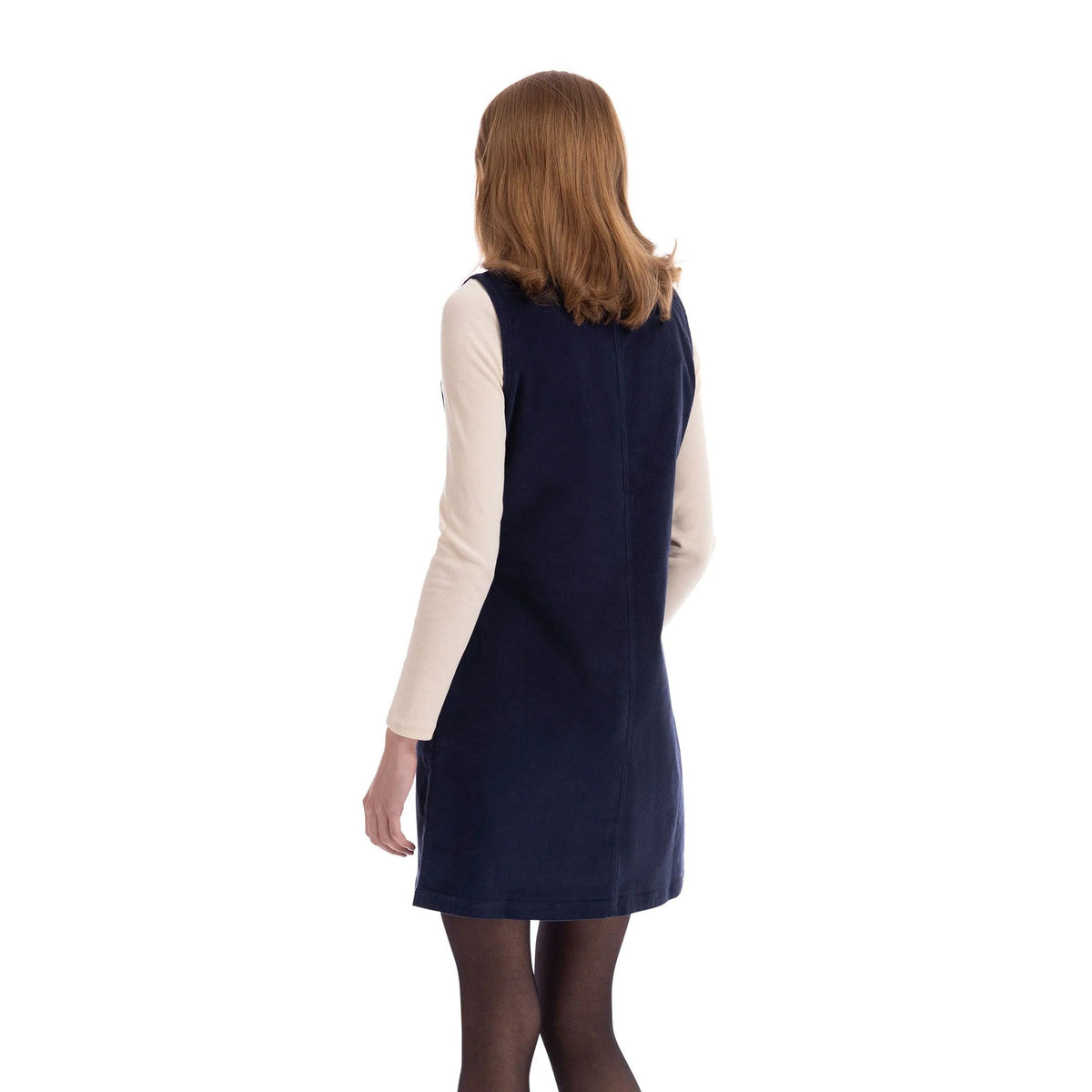 Navy - Lifestyle - Trespass Womens-Ladies Tarissa Corduroy Pinafore Dress