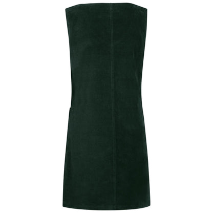 Dark Green - Back - Trespass Womens-Ladies Tarissa Corduroy Pinafore Dress
