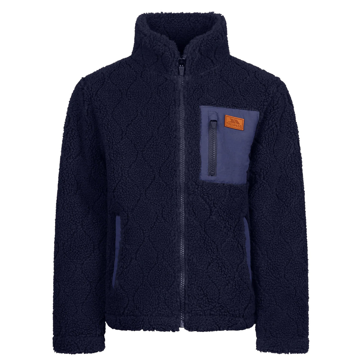Navy - Front - Trespass Unisex Adult Southford Fleece Jacket