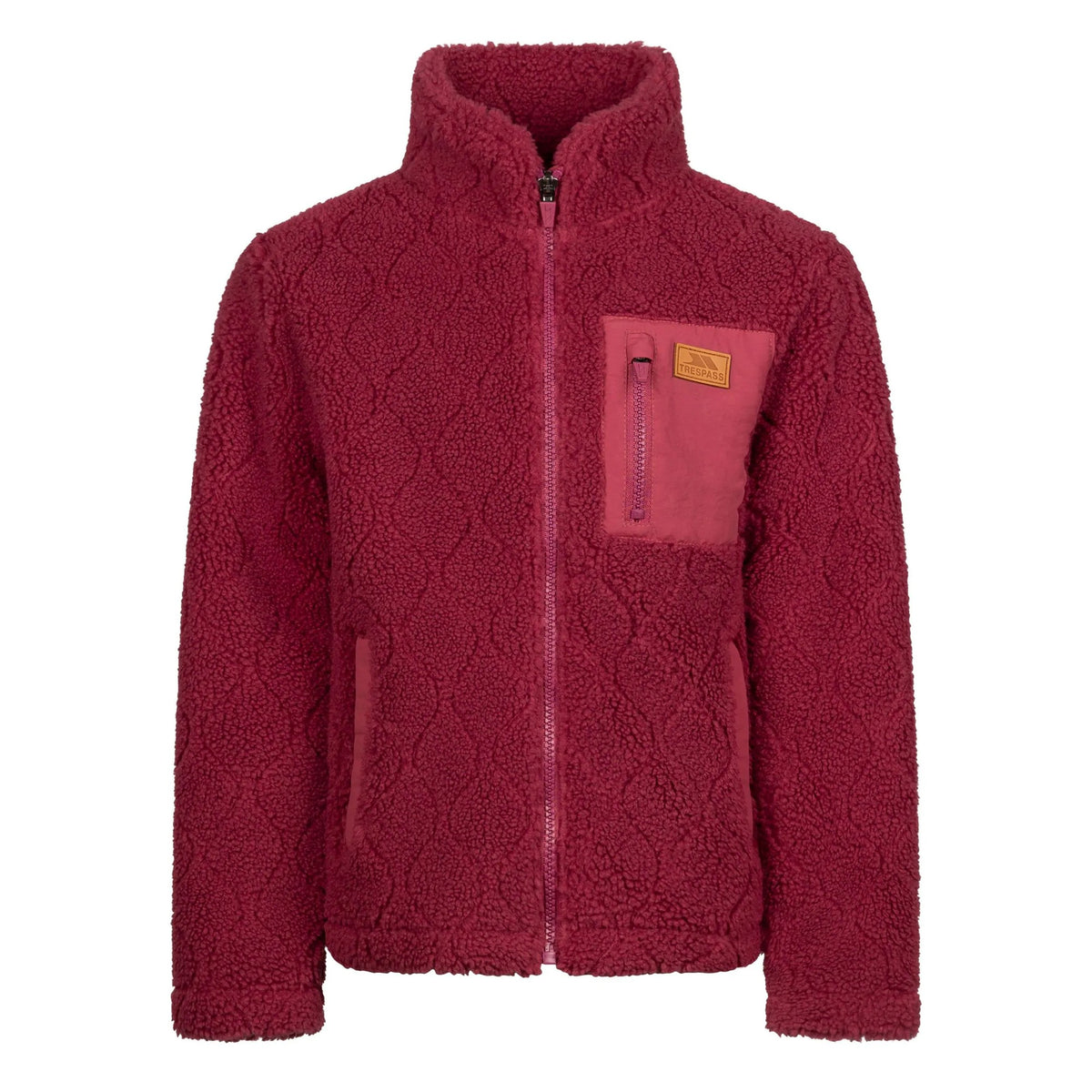 Rose Blush - Front - Trespass Unisex Adult Southford Fleece Jacket