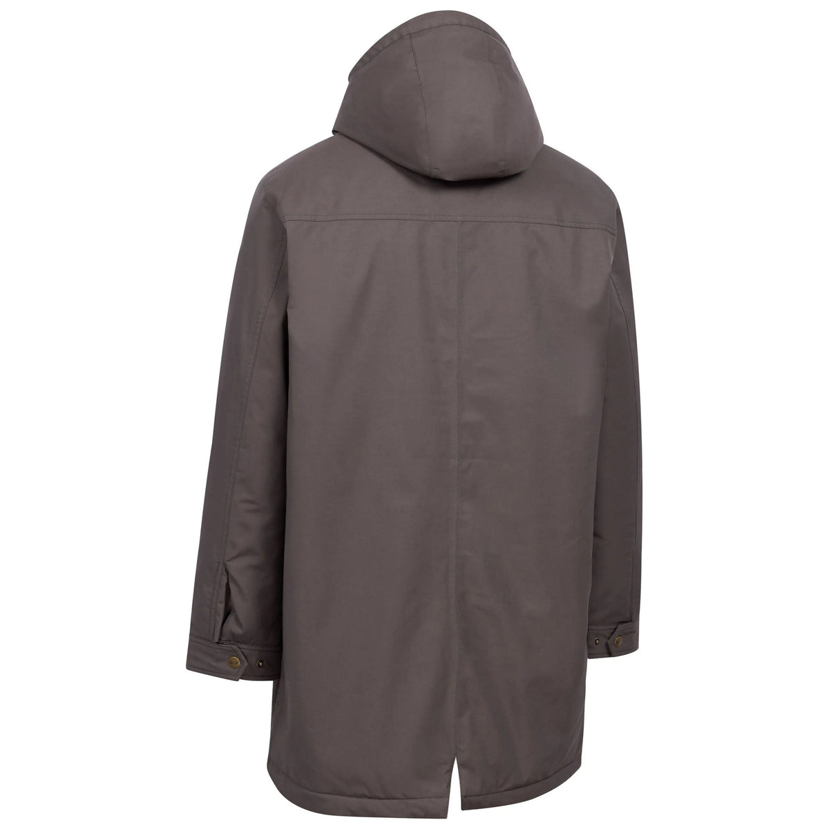 Charcoal - Back - Trespass Mens Macleod DLX Padded Waterproof Jacket
