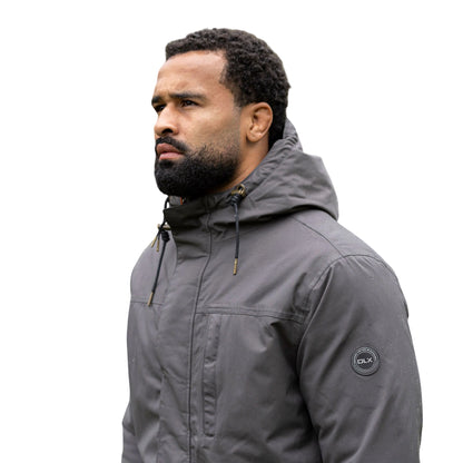 Charcoal - Side - Trespass Mens Macleod DLX Padded Waterproof Jacket