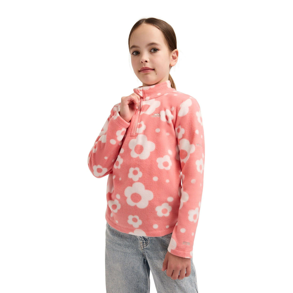 Peach Pink - Lifestyle - Trespass Childrens-Kids Melsa AT200 Fleece Jacket