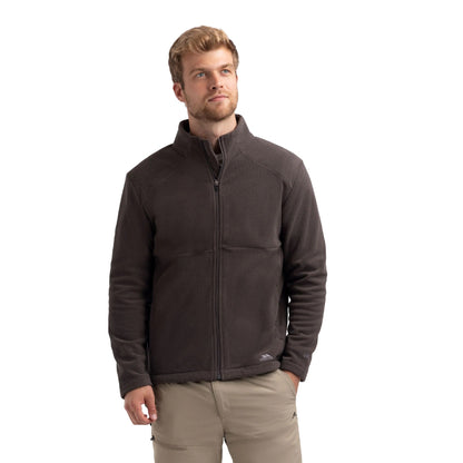 Charcoal - Pack Shot - Trespass Mens Fyne Fleece Jacket