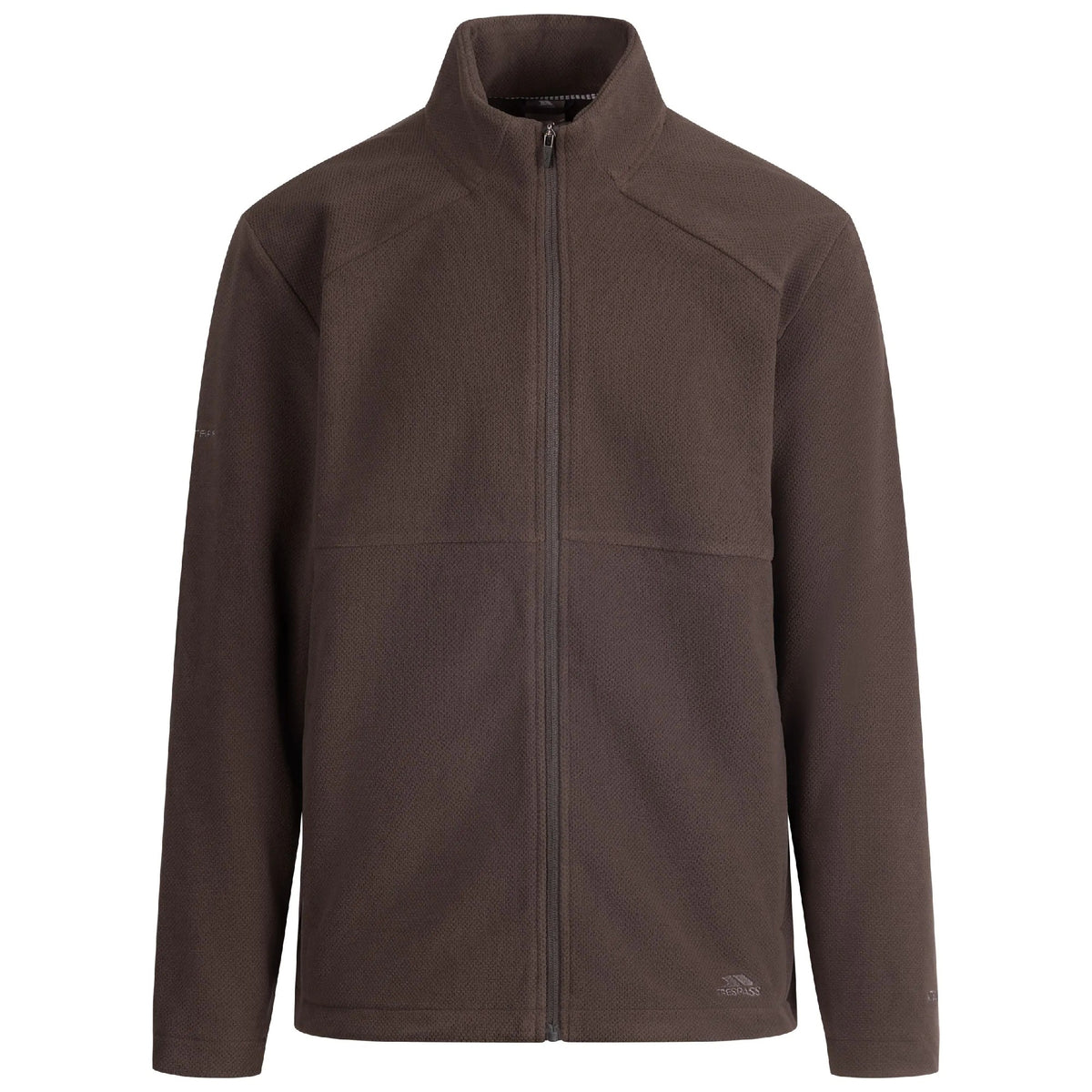 Charcoal - Front - Trespass Mens Fyne Fleece Jacket