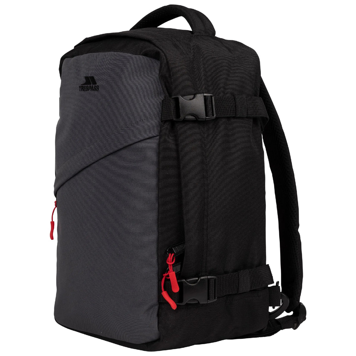 Black - Close up - Trespass Ervol 24L Cabin Bag