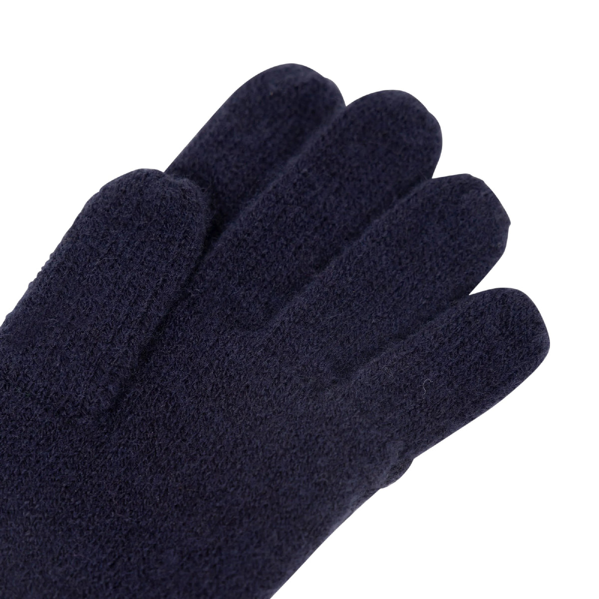 Navy - Side - Trespass Boys Paxon Knitted Gloves