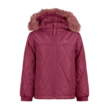Rose Blush - Front - Trespass Girls Daven Jacket