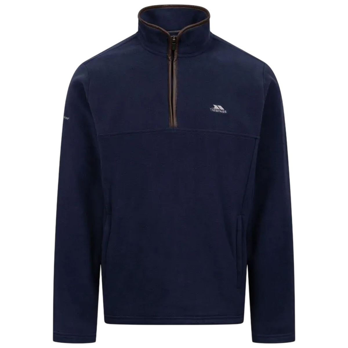 Navy - Front - Trespass Mens Huntar Fleece Top