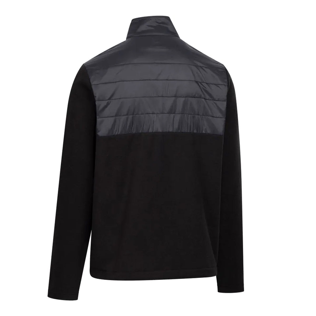 Black - Back - Trespass Mens Bob AT200 Hybrid Fleece