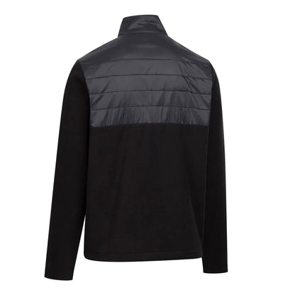 Black - Back - Trespass Mens Bob AT200 Hybrid Fleece