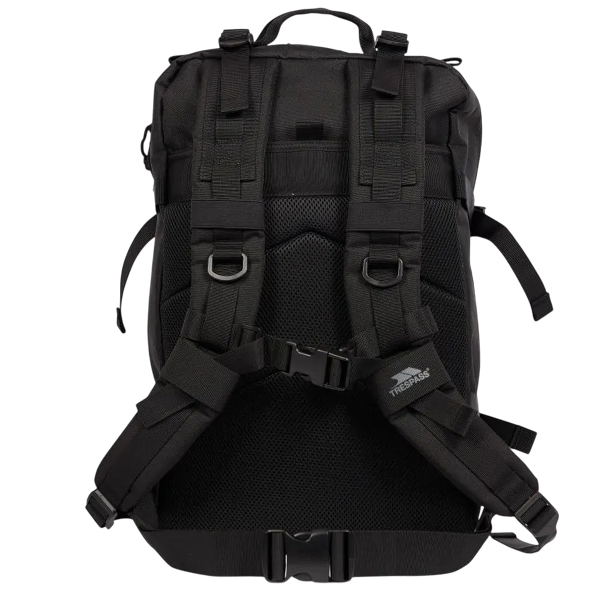Black - Back - Trespass Tactara 45L Backpack
