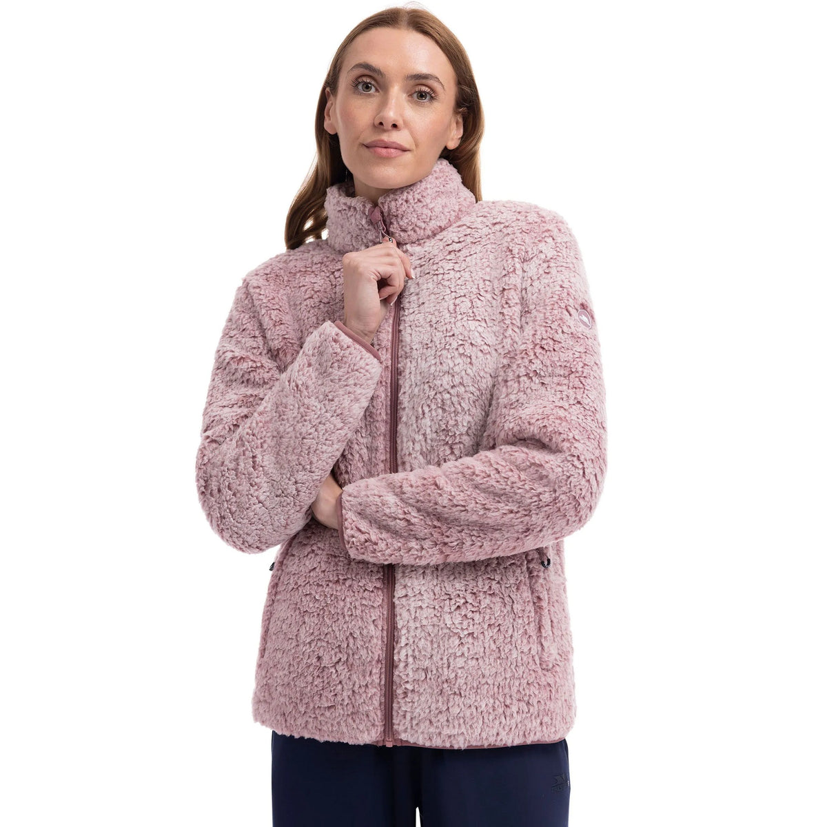 Rose - Pack Shot - Trespass Womens-Ladies Feathery Fleece Jacket