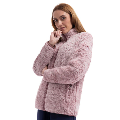 Rose - Side - Trespass Womens-Ladies Feathery Fleece Jacket