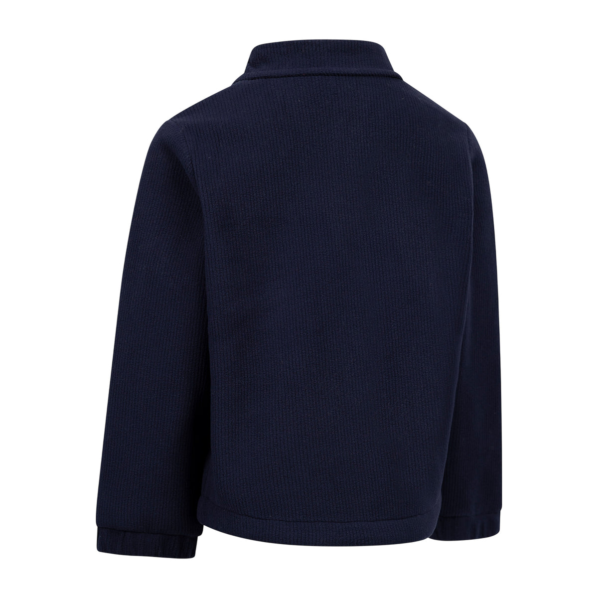 Navy - Back - Trespass Childrens-Kids Westunder Fleece Shacket