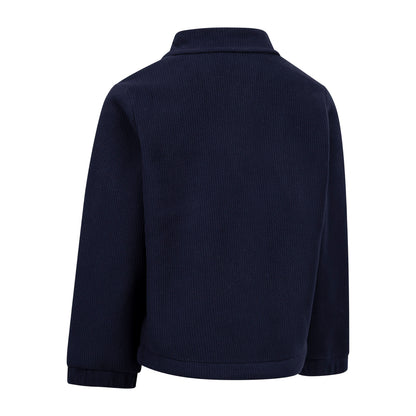 Navy - Back - Trespass Childrens-Kids Westunder Fleece Shacket