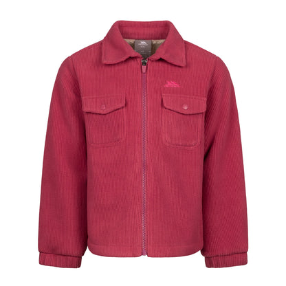 Rose Blush - Front - Trespass Childrens-Kids Westunder Fleece Shacket