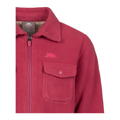 Rose Blush - Back - Trespass Childrens-Kids Westunder Fleece Shacket