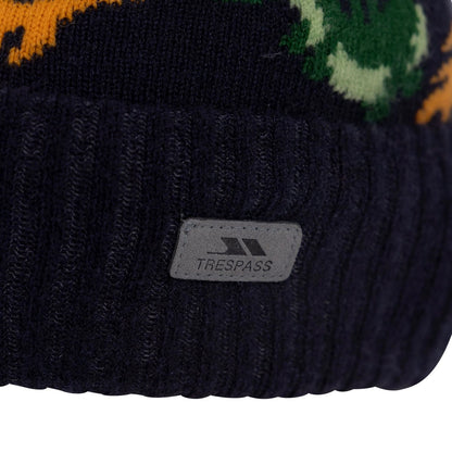 Navy - Lifestyle - Trespass Boys Timbo Dragon Knitted Beanie