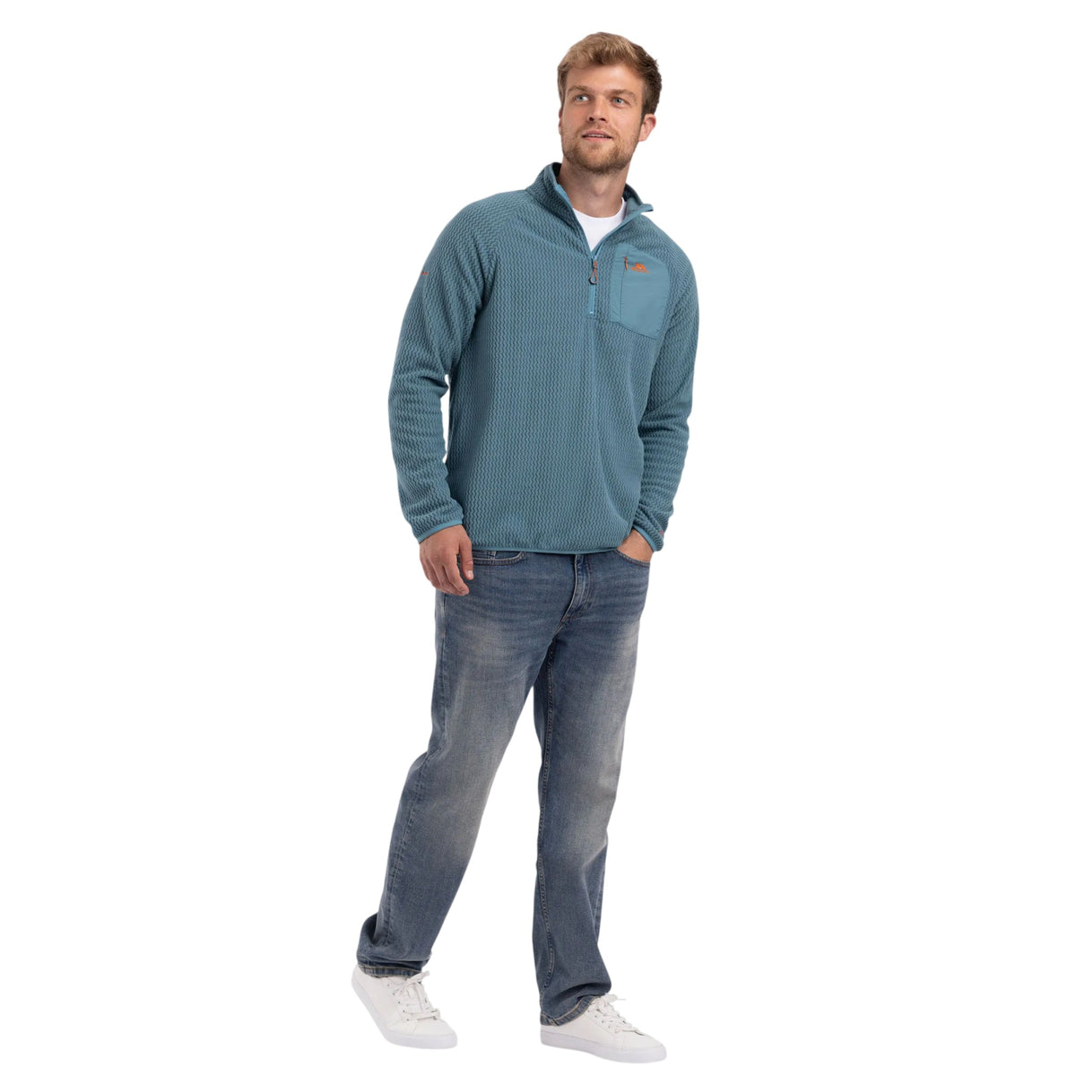 Greensea - Pack Shot - Trespass Mens Harry Half Zip Fleece